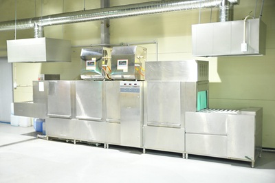 고온 스팀 세척시설